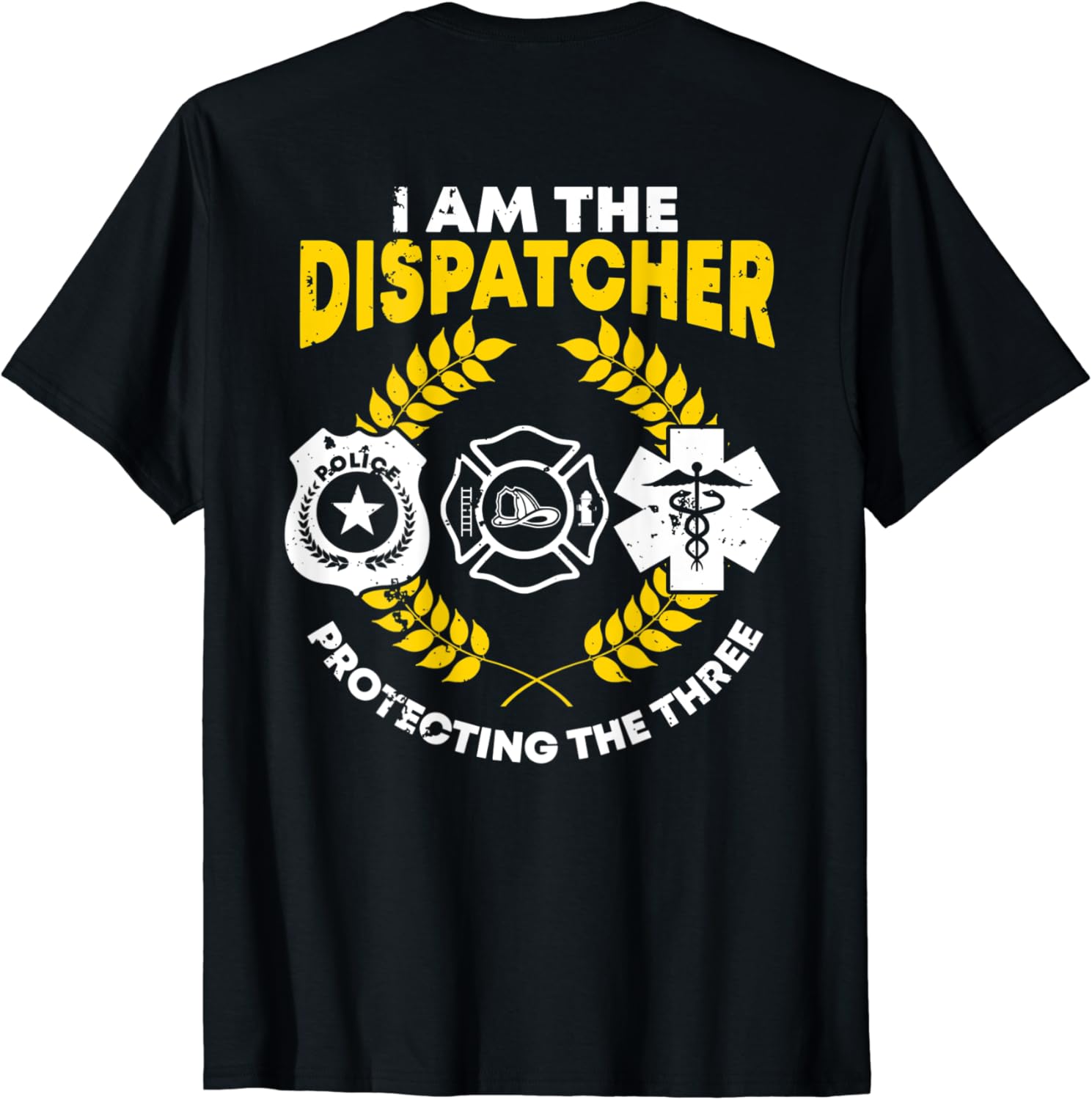 911 Dispatcher Imagine On Back Of Clothing TShirt